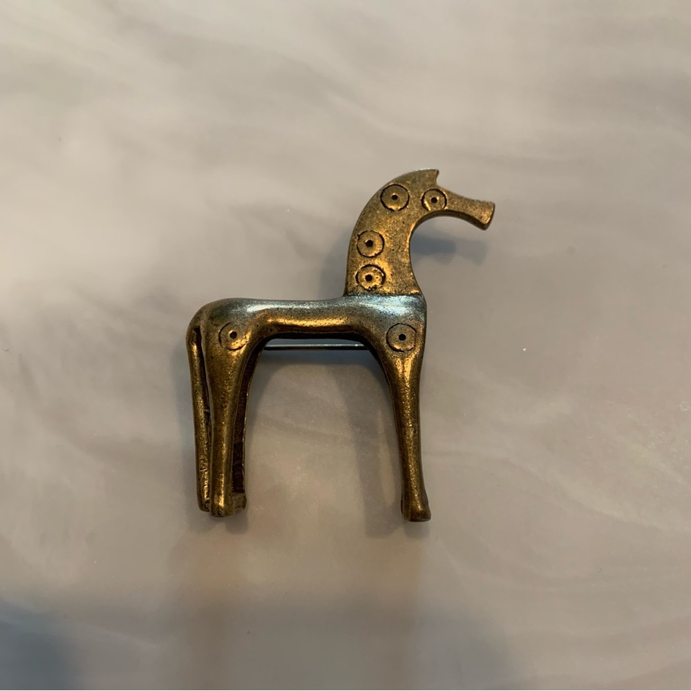 Getty Greek Horse Brooch